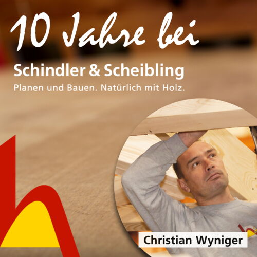 Christian Wyniger arbeitet seit 10 Jahren bei Schindler & Scheibling