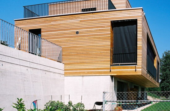 Moderne Holzhäuser: Holzfassade Elementbau, Holzsystembau, schlüsselfertig
