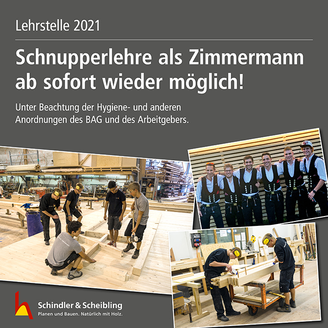 Schnupperlehre Zimmermann